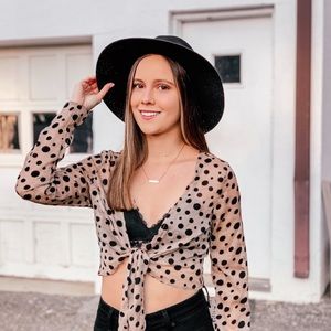 Nasty Gal Sheer Tie Top